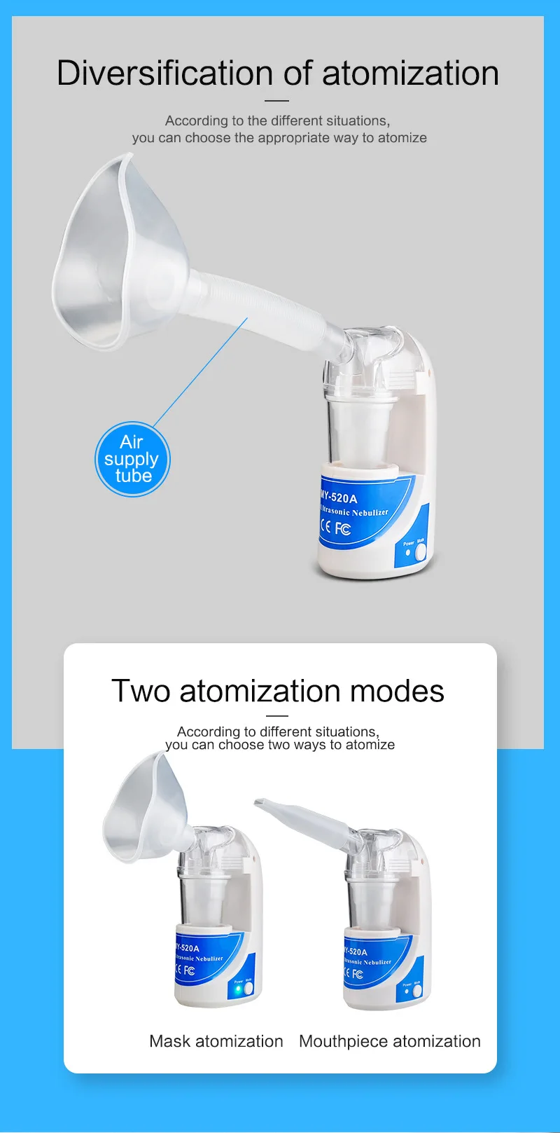 Strona główna ultradźwiękowy nebulizator kompaktowe i przenośne inhalatory nebulizator mgła wyładowanie astma inhalator Mini Automizer dorośli dzieci