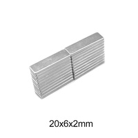 20x6x2 Block Strong Powerful Magnets 20x6x2mm For Home Refrigerators, Offices DIY 20*6*2