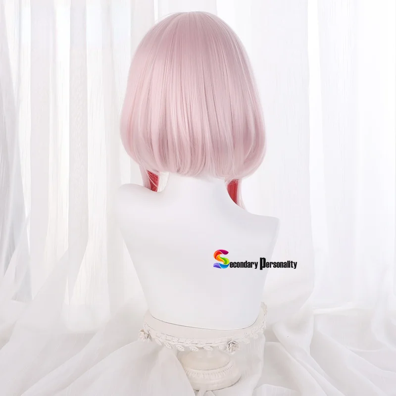 Anime Takt op. Destiny Cosplay Wig Destiny Pink Red Short Hair Heat Resistant Fiber Hair + Free Wig Cap Halloween Girls Women