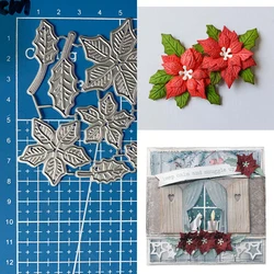 Metalowe matryce do wycinania Lucky Goddess Poinsettia diy Scrapbooking Album fotograficzny Dekoracyjne wytłaczanie Papierowe karty Rzemiosło Die