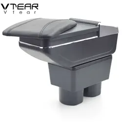 Vtear For Nissan Tiida C11 Armrest Interior Center Console  Storage Box Arm Rest Car-Styling Decoration Accessories Parts 2010