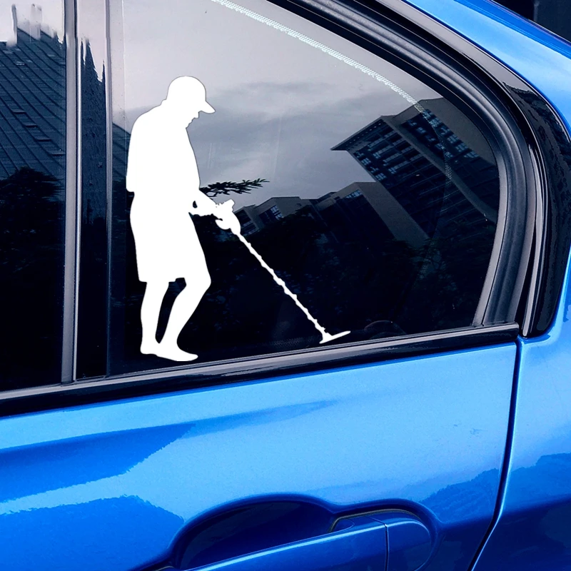 

40419# Die-Cut Vinyl Decal Metal Detector Car Sticker Waterproof Auto Decors on Car Body Bumper Rear Window