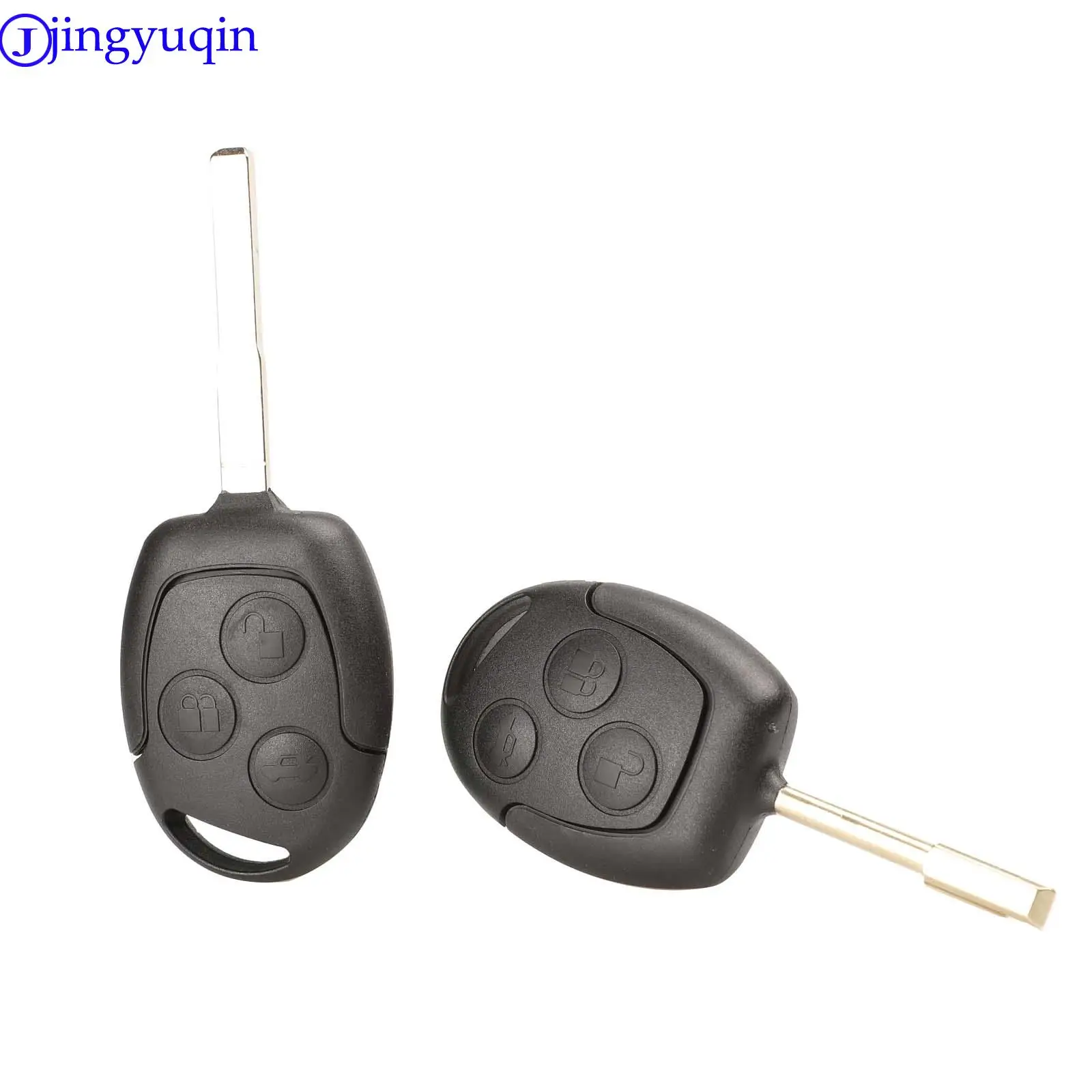 jingyuqin 3 Buttons Replacement Car Key Shell Case Cover For Ford Mondeo Focus 2 3 Festiva Fiesta Transit Remote Key Blade