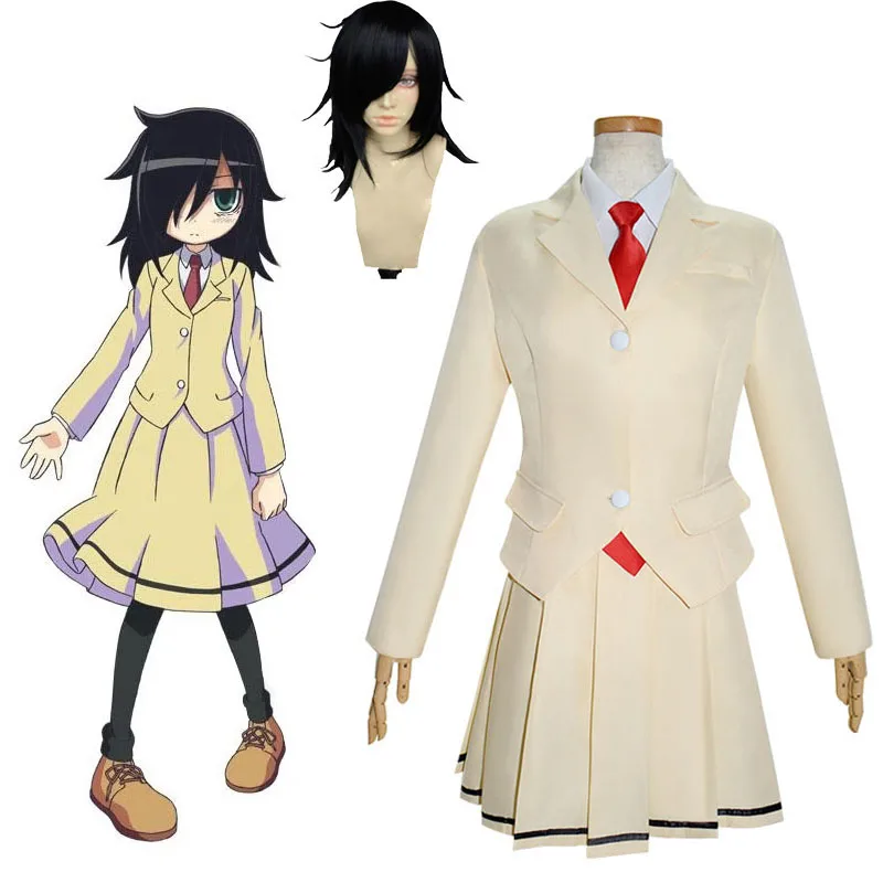 

Аниме Kuroki Tomoko Косплей костюмы Watashi ga Motenai no wa Dou Kangaetemo Omaera ga Warui WataMote униформа