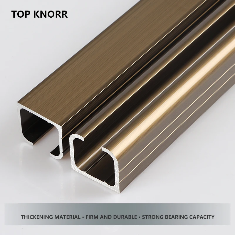 TOPKNORR 2.5Thickness Sliding Door Folding Partition Door Sliding Barn Door Hardware Track Wooden Door Hanging Rail