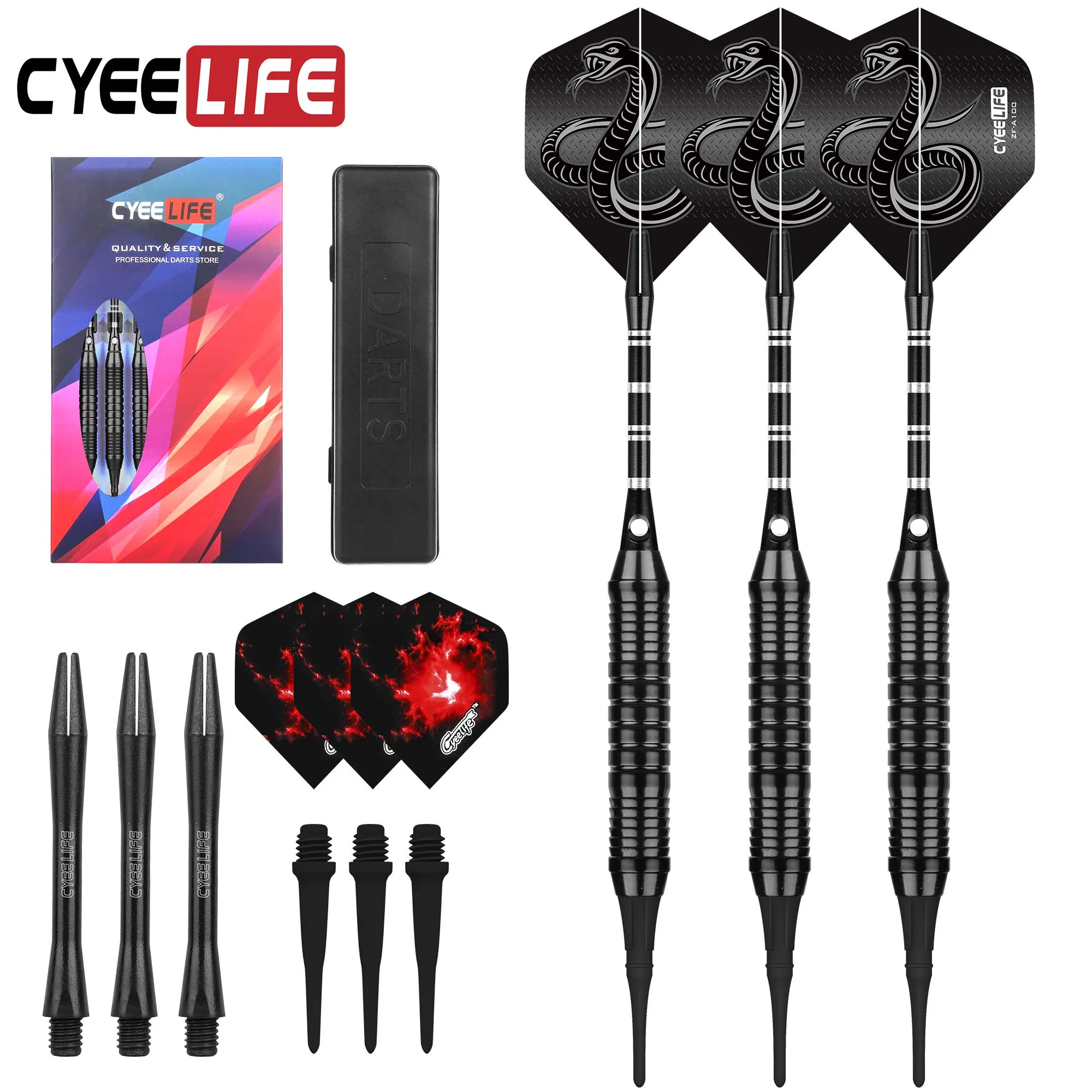 CyeeLife 18g Soft dart aluminum pole fall resistant safety professional competition family bar entertainment dart board