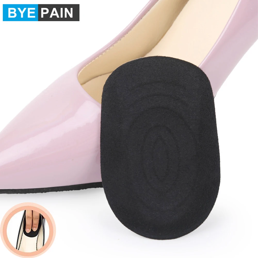 

3Pair Soft Silicone Gel Insoles for Heel Spurs Pain Foot Cushion Women Foot Massager Care Half Heel Insole Pad Shock Absorbing