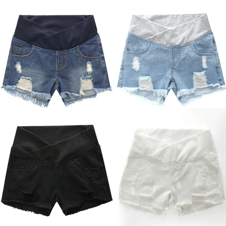 Spring summer maternity short pants pregnancy shorts pregnant jeans maternity shorts Autumn belly denim pants Loose M/L/XL/XXXL