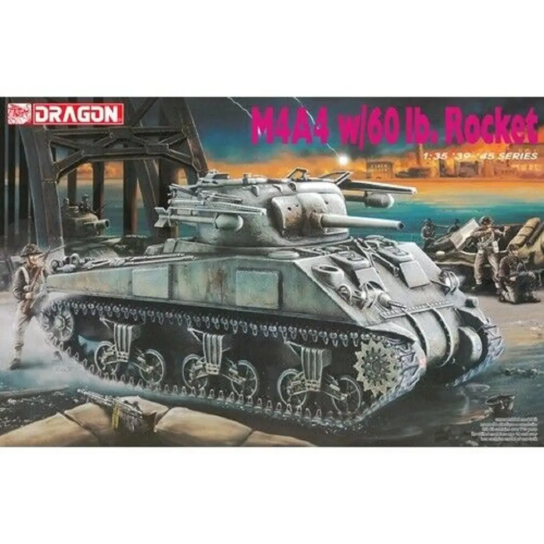 Dragon #6041 1/35 M4A4 w/60lb Rocket)