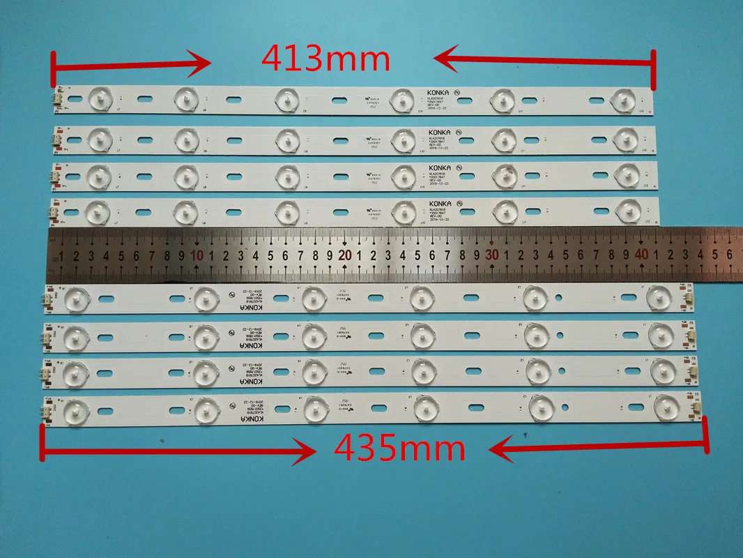 Nowy 8 sztuk/zestaw listwa oświetleniowa LED 6 + 6 lampa dla DNS K42A619 Konka 42 \