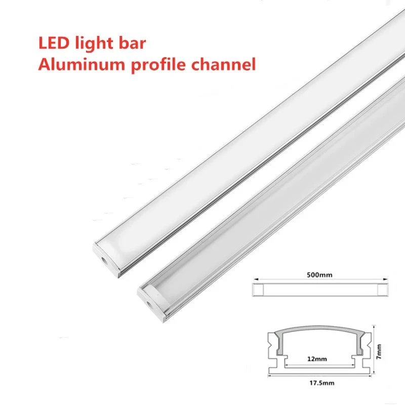 

100 pieces 1m LED strip aluminum profile for 5050 5730 LED hard bar light led bar aluminum channel housing withcover end cover