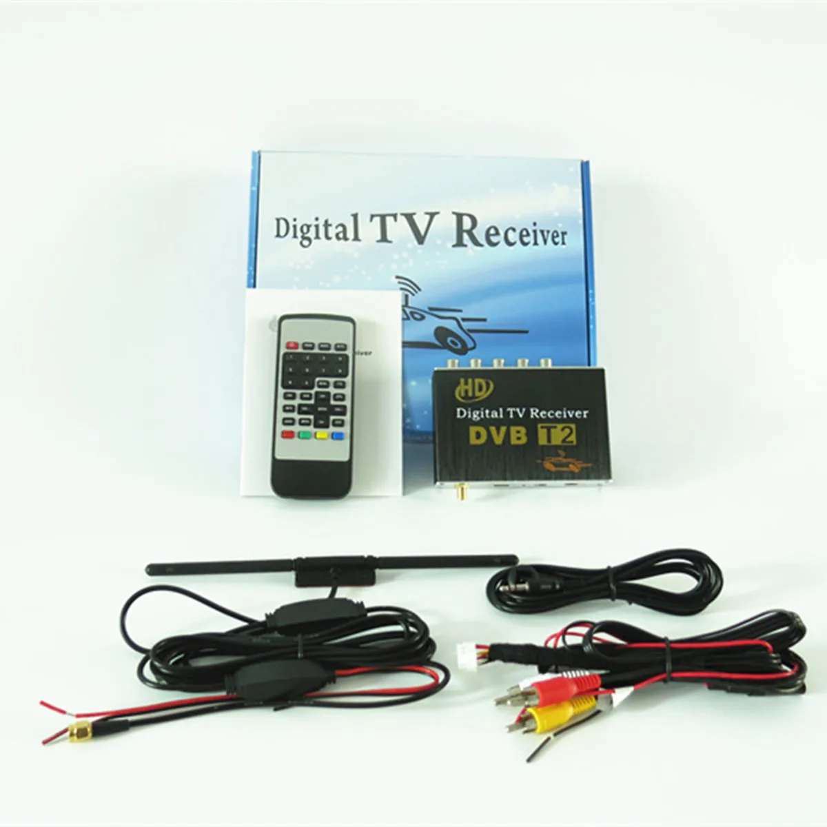 

HD Car DVB-T2 Car Digital TV Receiver USB Slot for Russia, Thailand, Columbia, Indonesia, Singapore Single Antenna