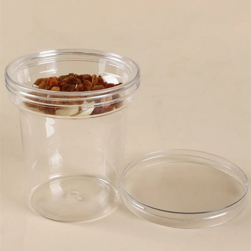 

10pcs Net red creative yogurt cup 350ML 450ML round packaging box clear cake plastic cup ice cream cup dessert cups with lids