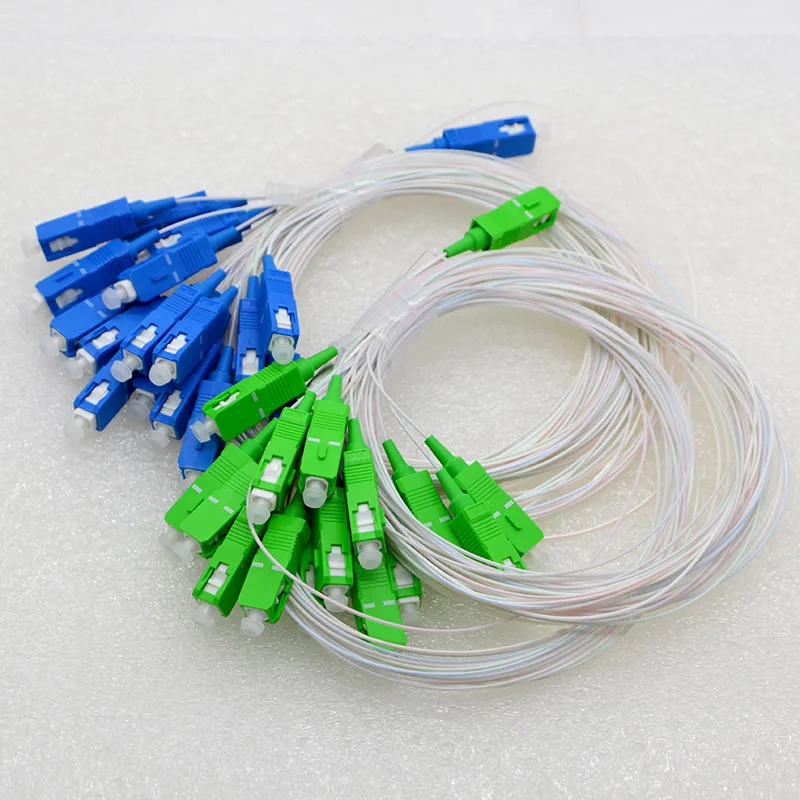 

10pcs NEW Mini Steel Tube Connector Differential SC/UPC/APC Fiber Optic Connector 1*16 PLC Optic Fiber Splitter Free Shipping