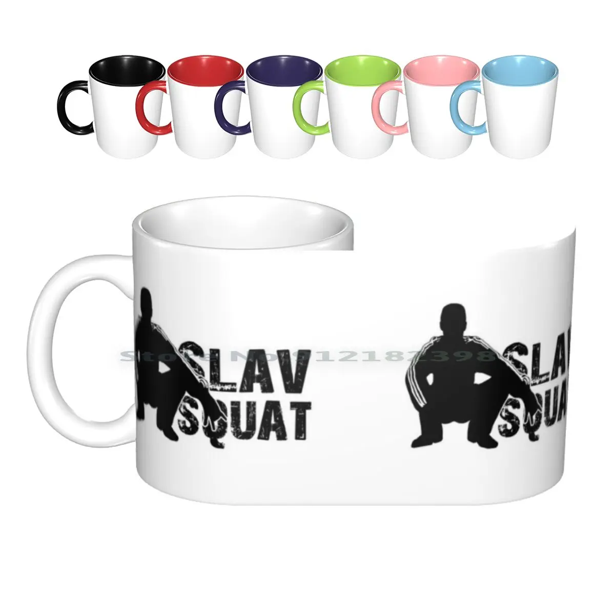 Slav Squat Ceramic Mugs Coffee Cups Milk Tea Mug Slav Squat Slavic Like A Slav Slavic Squat Russia Urban Street Awesome Harmony