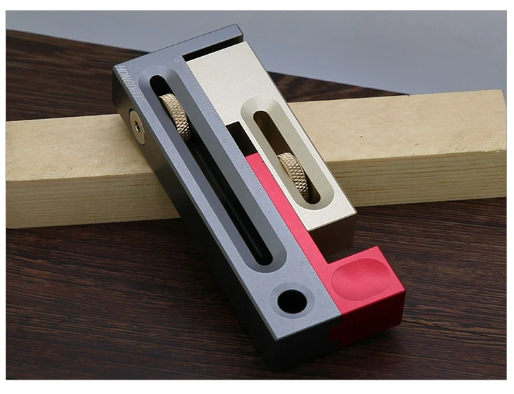 

Saw Adjuster Woodworking Sawtooth Ruler Tool Slot Regulator Make Mortise Tenon Measuring Block Length Compensation HONGDUI