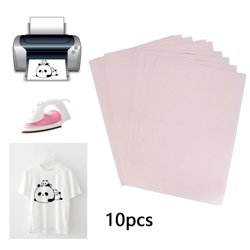 10PCS Heat Transfer A4 Paper Light Fabric Painting T-Shirt Transfer Clothes DIY Accessory Hot Sale Practical Tools