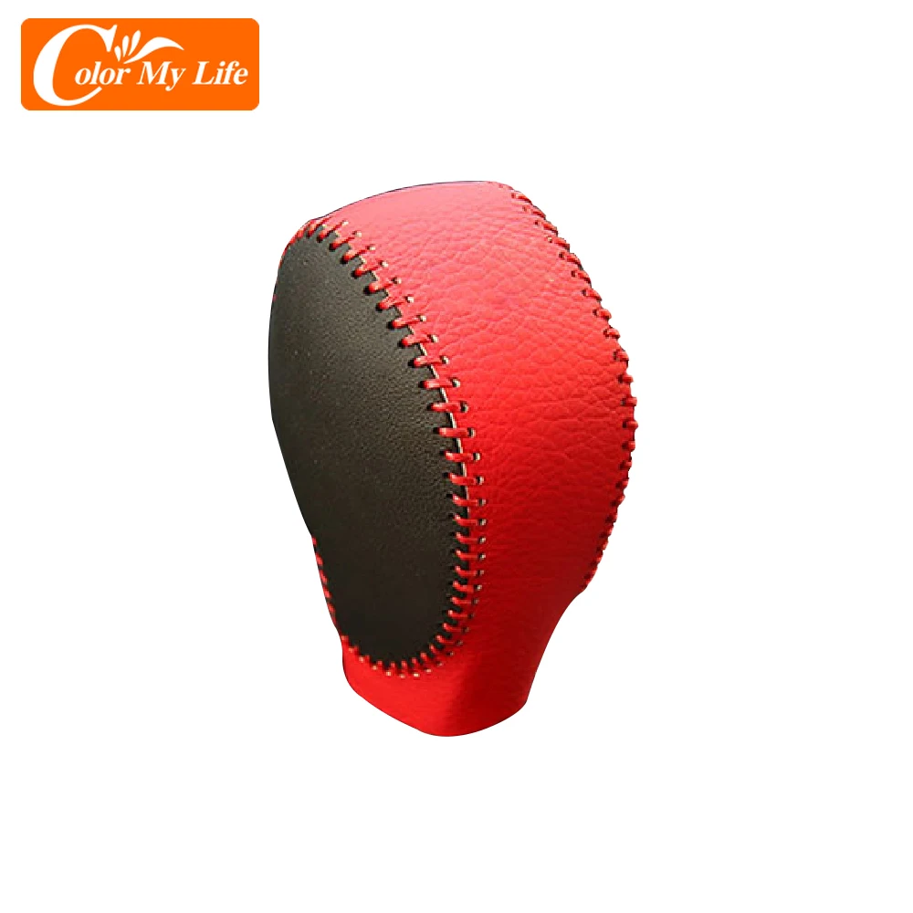 Leather AT Gear Shift Knob Cover for Renault Koleos Talisman Megane Captur Clio Scenic Kadjar Fluence for Samsung QM5 QM6