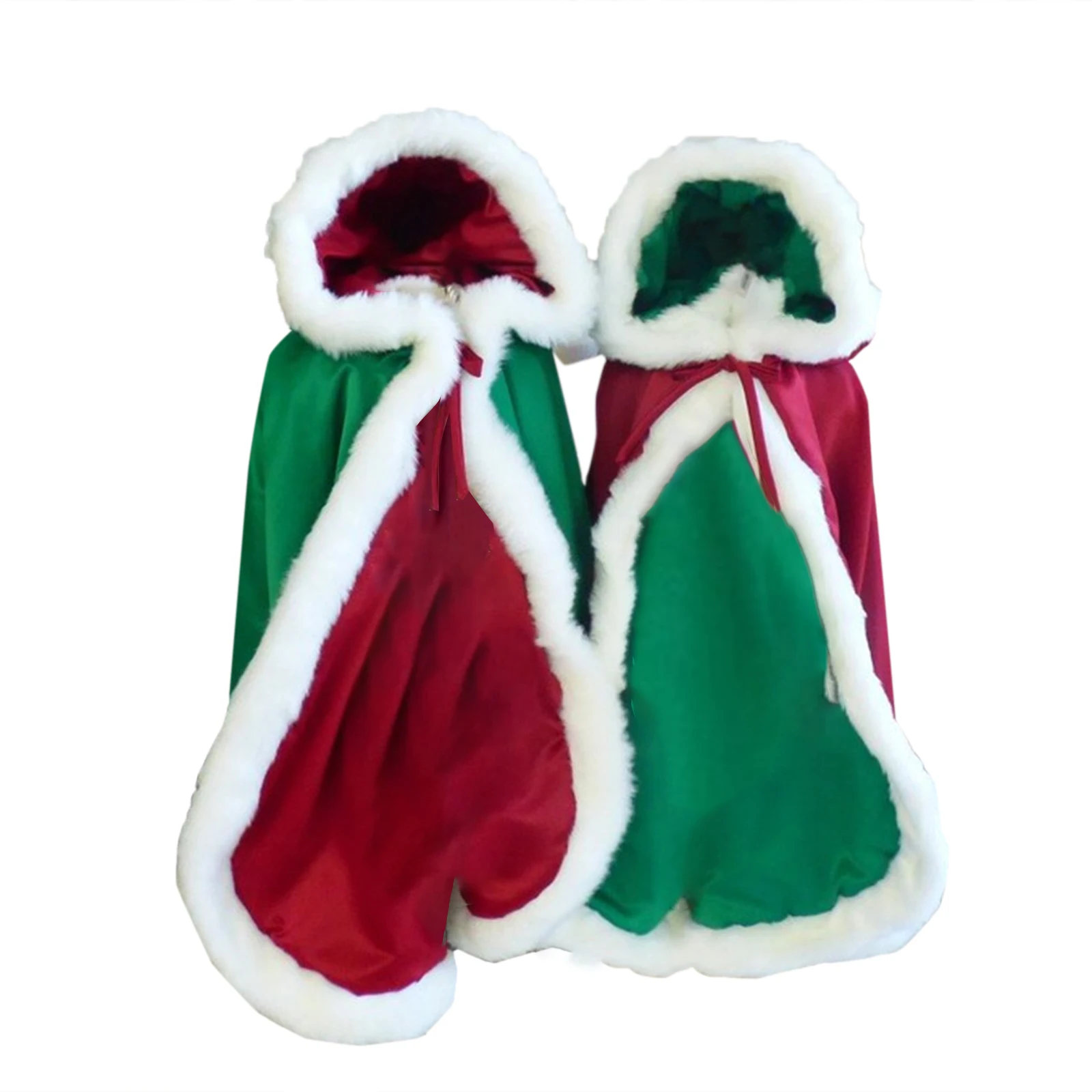 فتيات صغيرات يتدربن على المشي الأولاد عيد الميلاد عباءة شتاء دافئ منفوش فرو قلنسوة عباءة عطلة عيد الميلاد حفلة عيد الميلاد كيب تأثيري حلي