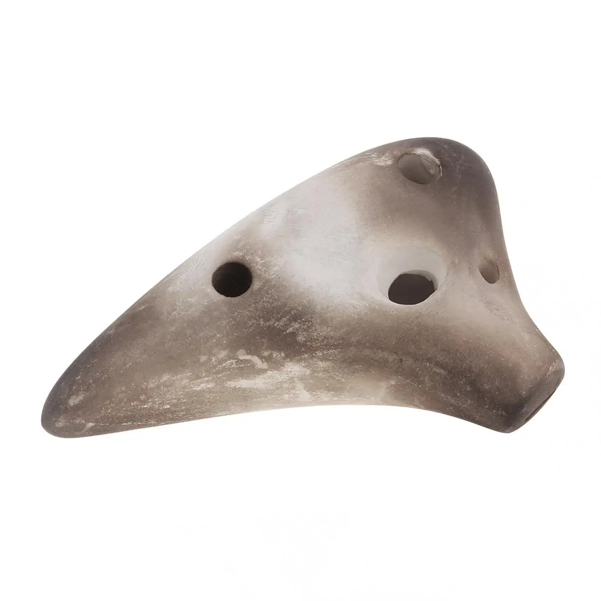 Mini flûte Soprano à 6 trous, ton C, collier Ocarina, Surface fumée, Instrument de musique avec corde de suspension