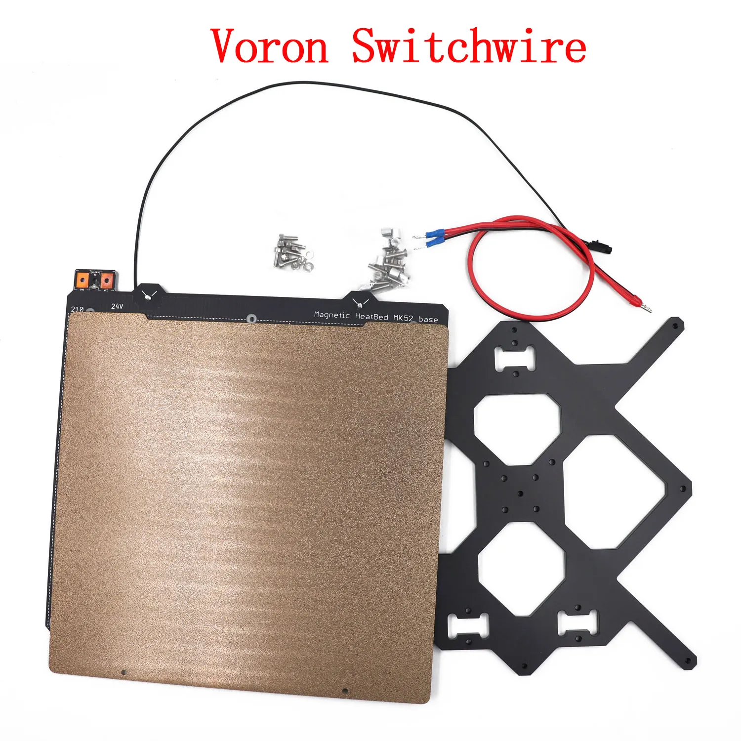 

Voron Switchwire 3d Printer Heated Bed 24V MK3 Y Carriage and Powdered Textured PEI Sheet