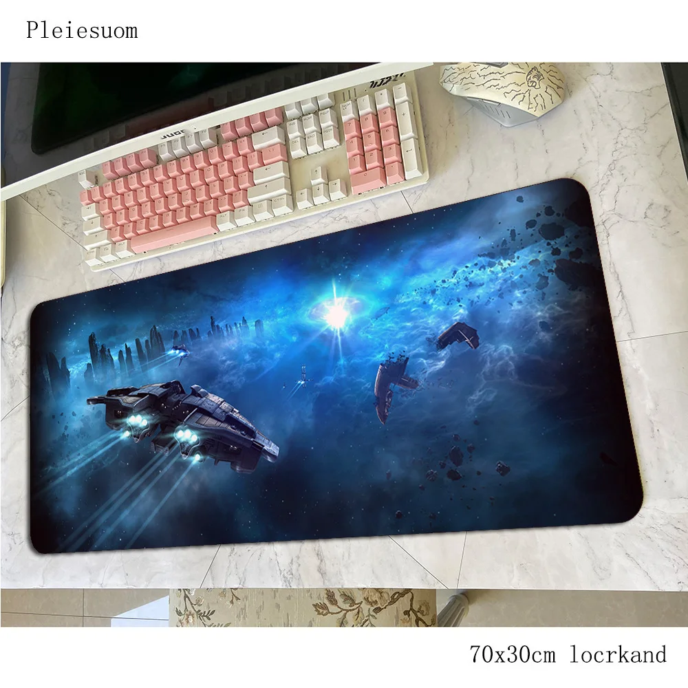 eve online mouse pad Natural Rubber Computer mat 70x30cm gaming mousepad large Kawaii padmouse keyboard games pc gamer desk