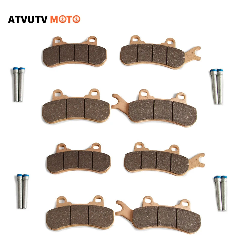 8pcs/SET Front&rear brake pads Brake Pads with screws for Can-Am Maverick X3 4x4 X3 MAX X3 XDS DPS 20172018 2019 Race-Driven