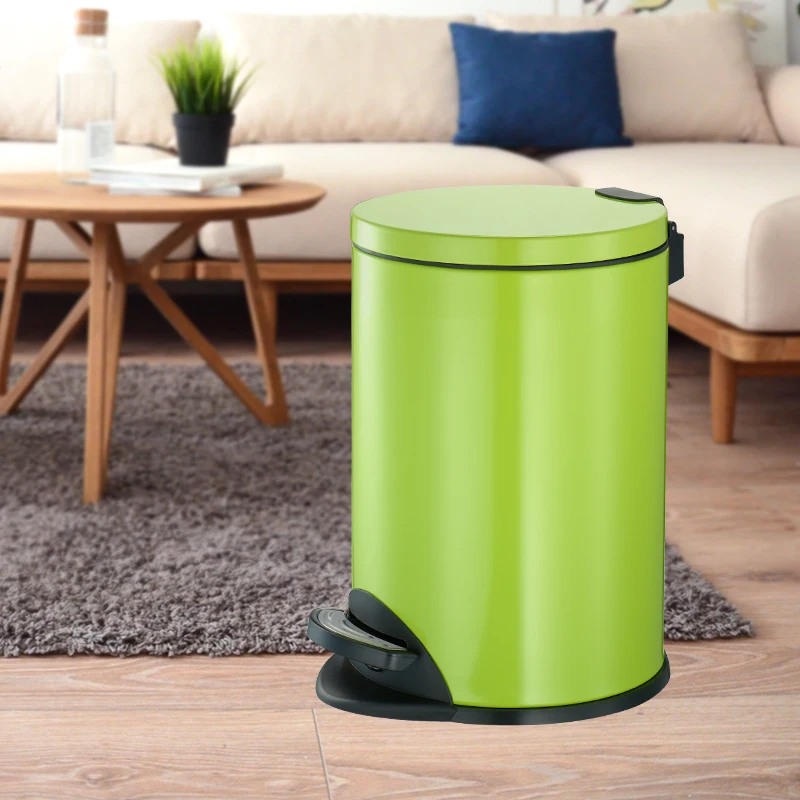 

Nordic Kitchen Trash Can Bedroom Stainless Steel Creativity Cute Trash Bin Kawaii Storage Recycle Cubo De Basura Storage BC50LJ