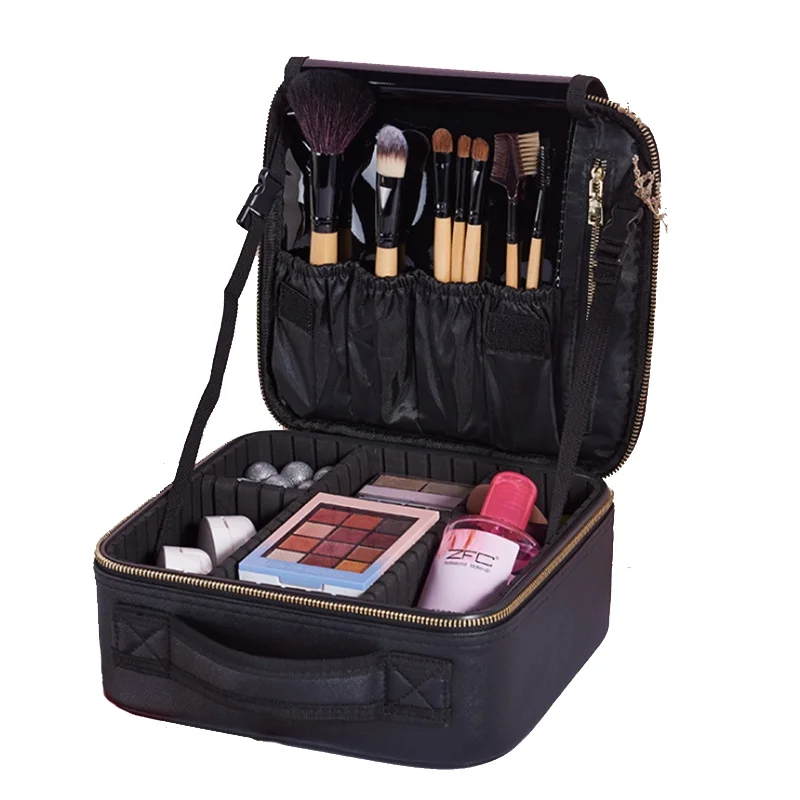 Women Professional Cosmetic Case Beauty Brush Makeup Bag Travel Necessary Waterproof Cosmetic Bag