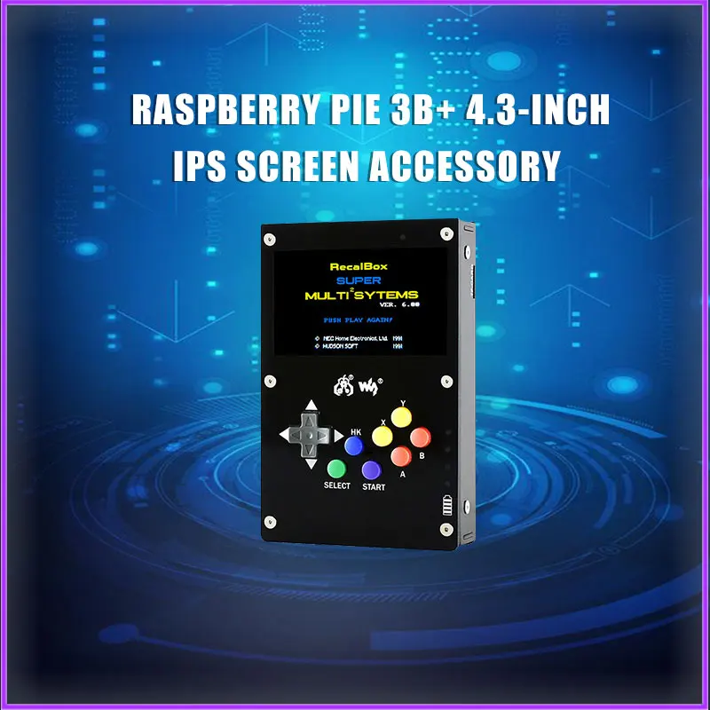 GamePi43 Voor Retropie Game Console Voor Raspberry Pi 3 B 800X480 4.3Inch Ips Scherm