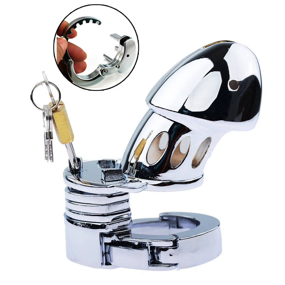 38-50mm Adjustable Chastity Urethral Lock Stainless Steel Erotic Chastity Cage Penis Bondage Cock Cage Sex Toys Chastity Device