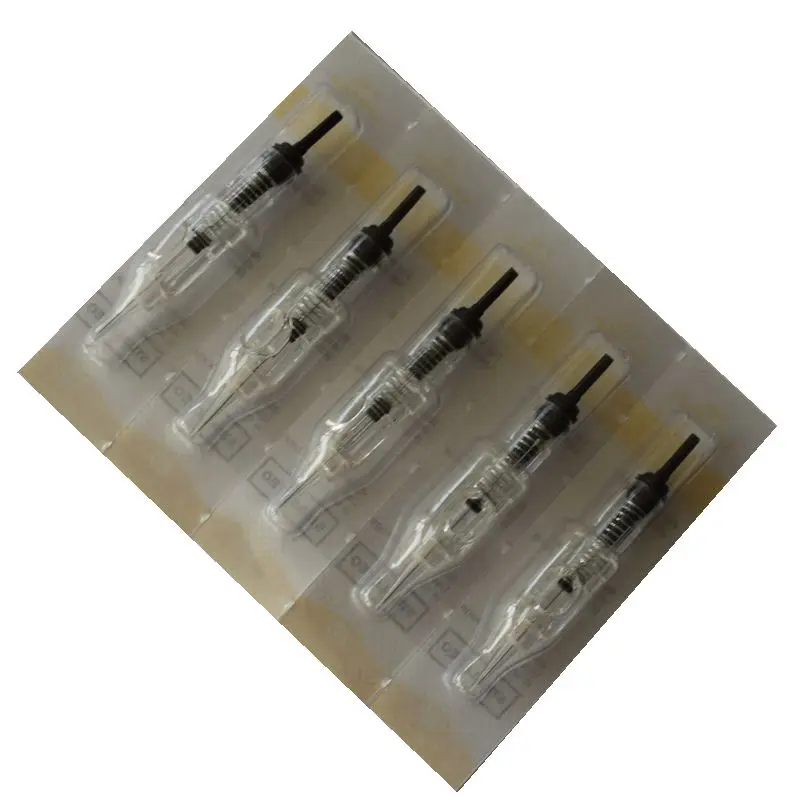 Boermeize-agujas de tatuaje Revolution, 10 piezas, maquillaje permanente, Kit de máquina para cejas, 1R, 0,4/0,3/0,25mm