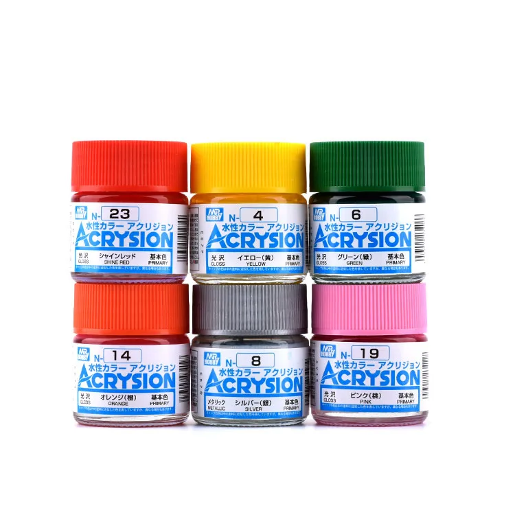 10ML Acrysion N55-N83 Water Base Acrylic Color Paint Pigment DIY Plastic Doll Plane Military Model Kit Coloring Building Tool