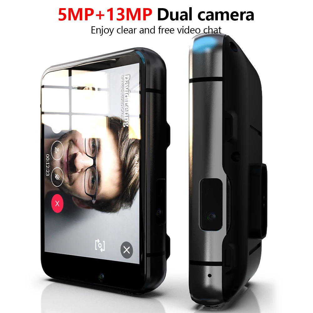 LOKMAT ساعة ذكية 2.88 "الساعات الذكية اللمس الكامل 4GB + 64GB كاميرا مزدوجة Smartwatch دردشة الفيديو مراقب معدل ضربات القلب مقاوم للماء ساعة