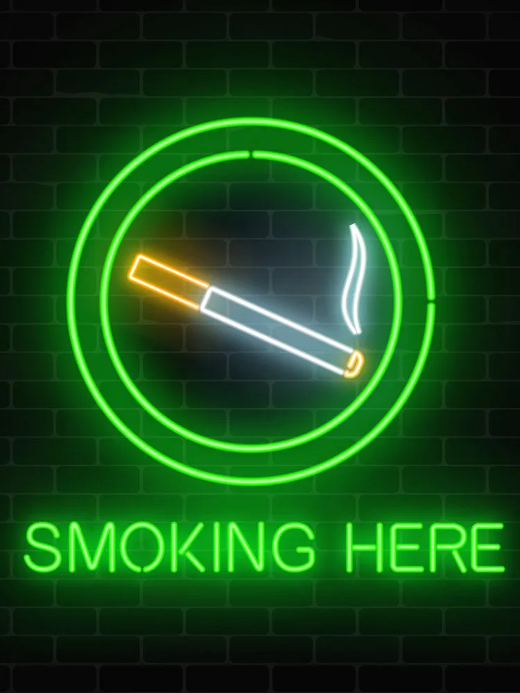 

Neon Sign For Smoking Here glass Tube Beer club Lamps resterant light advertise custom Decoratives Light Sign Impact Attract