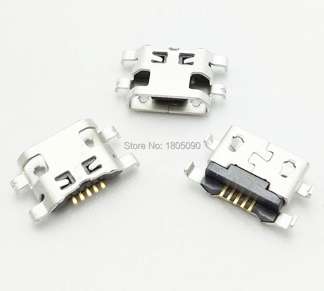 30 sztuk Micro USB odwróć gruba blacha 1.2 złącze portu ładowania dla Lenovo A708t S890/dla Alcatel 7040N dla HuaWei G7 G7-TL00