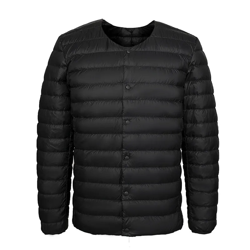 NewBang-Chaqueta de plumón ultraligera para hombre, abrigo ligero portátil, Delgado, a prueba de viento, Forro cálido