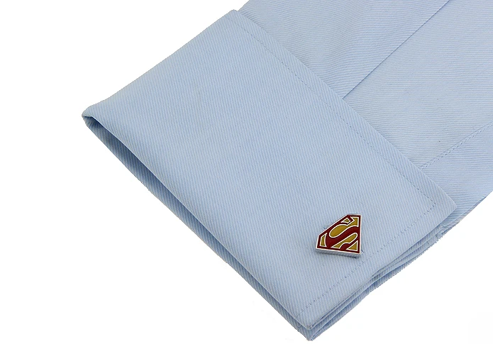 Superheroes Design Movie Cufflinks Quality Brass Material Red Color Cuff Links Wholesale & Retail