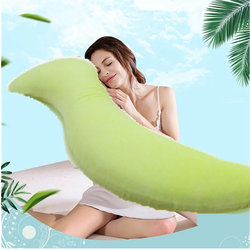 Boyfriend S-shaped Thailand Original Natural Latex Safety Relax Pillow For Pregnant Side Sleeping Leg Pillow Massage Pillows