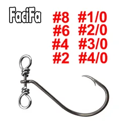 20pcs Long Shank Down shot Rig Hook Drop Shot Hook Wide gap Worm Hook Swivel Fishing Hook for Soft Lure Bass Fishing