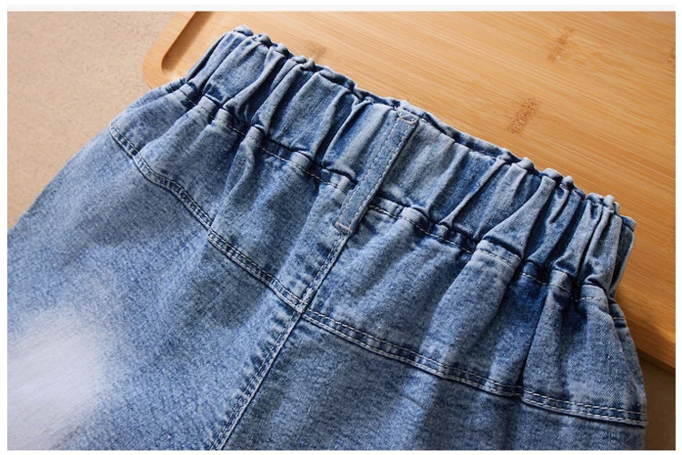IENENS Kinder Baby Mädchen Sommer Denim Kleidung Shorts Hosen Jeans Kleidung Kinder Mädchen Beiläufige Kurze Hosen Säuglings Böden – Detail 5