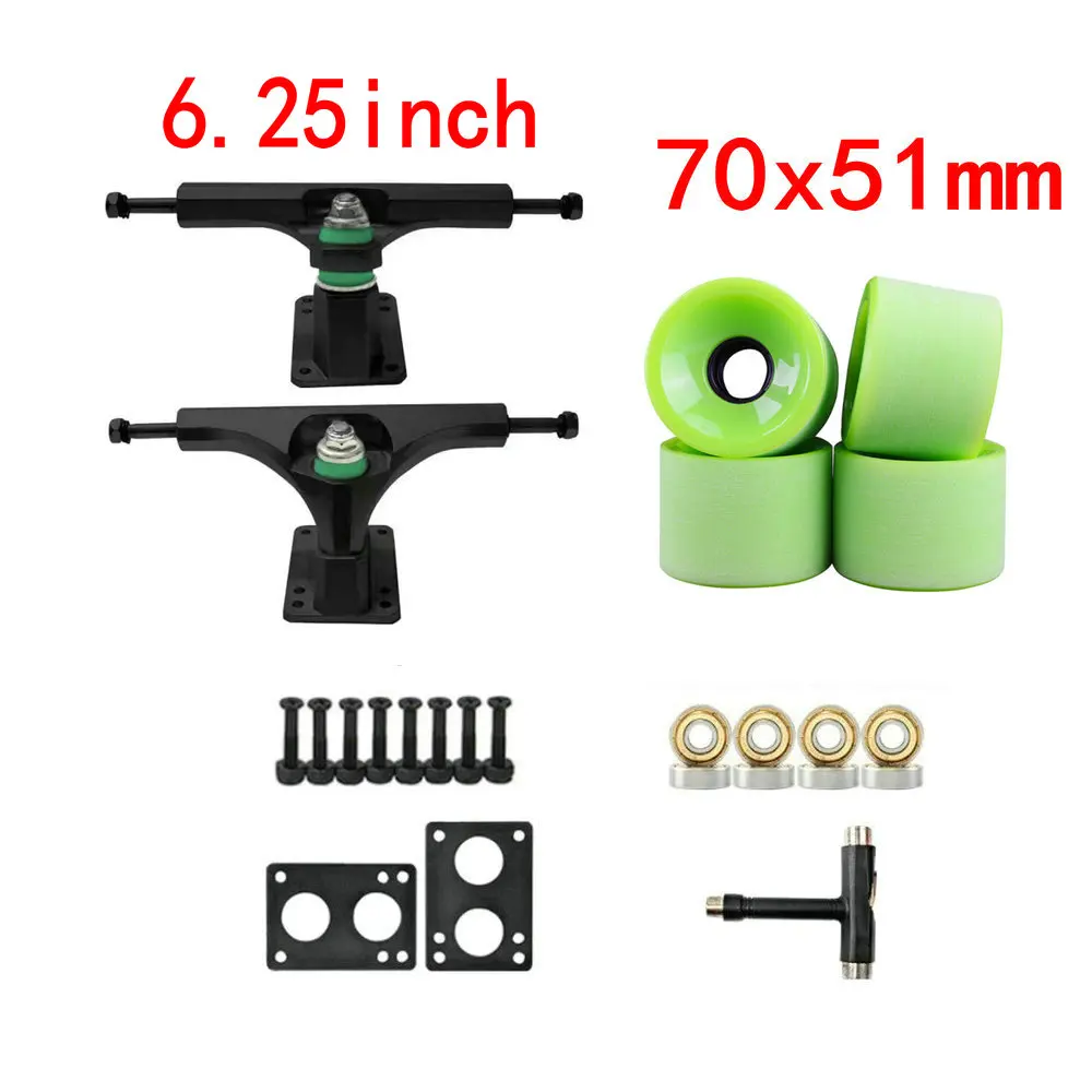 6.25in Land Surfboard Bridge Skateboard Big Fishboard Trucks Skateboard Steering Axle Surfskate Wheels Bridge Accessories tools