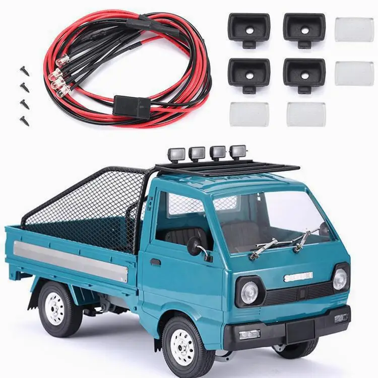 

WPL-D12 1/10 SUZUKI CARRY RC minivan truck Roof searchlight, square spotlight, RC car parts