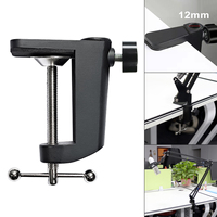 Aluminum Alloy Bracket Clamp Accessories DIY Fixed Metal Clips Fittings Screw Camera Holder for Broadcast Microphone Desk Lamp