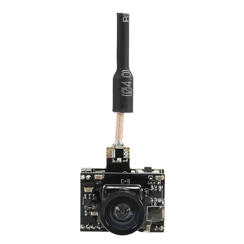 Mini cรกmara FPV conmutable TX05 0,01/5/25/50/100/250mW con OSD AIO 5,8G 72CH VTX 600TVL NTSC