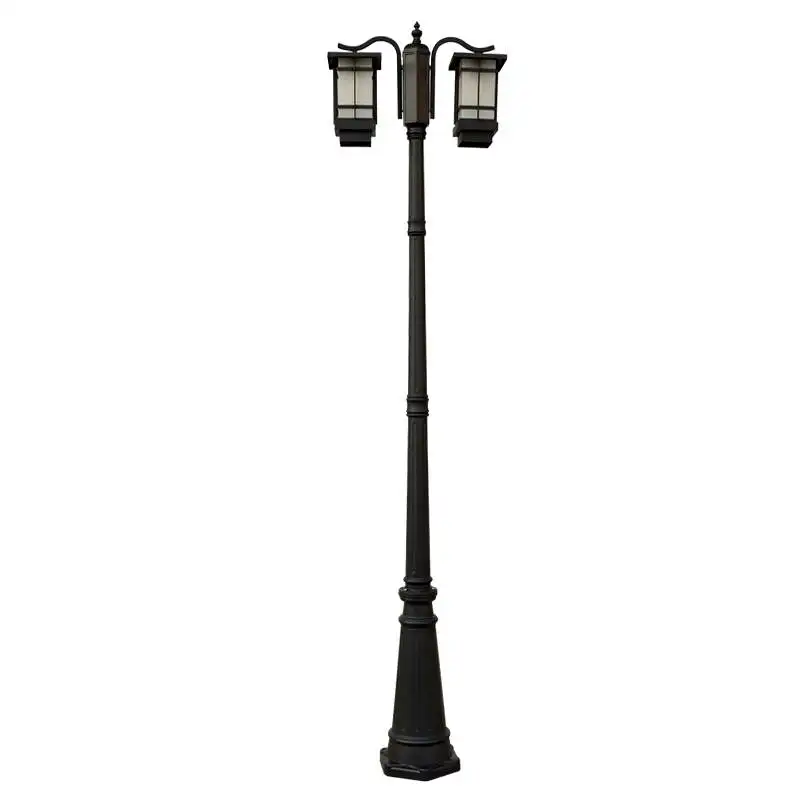 (H≈2.3M)New Chinese style street lamp high pole lamp garden lamp waterproof villa garden landscape lamp outdoor lawn park