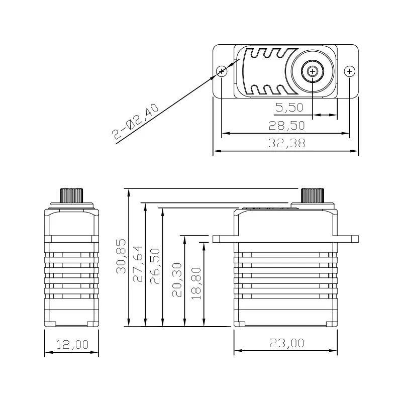 Kingmax S09M 20G Digitale Stalen Tandwielen Mini Servo 9Kg. Cm Koppel Voor Hollow Cup Motor 450 Tuimelschijf Servo