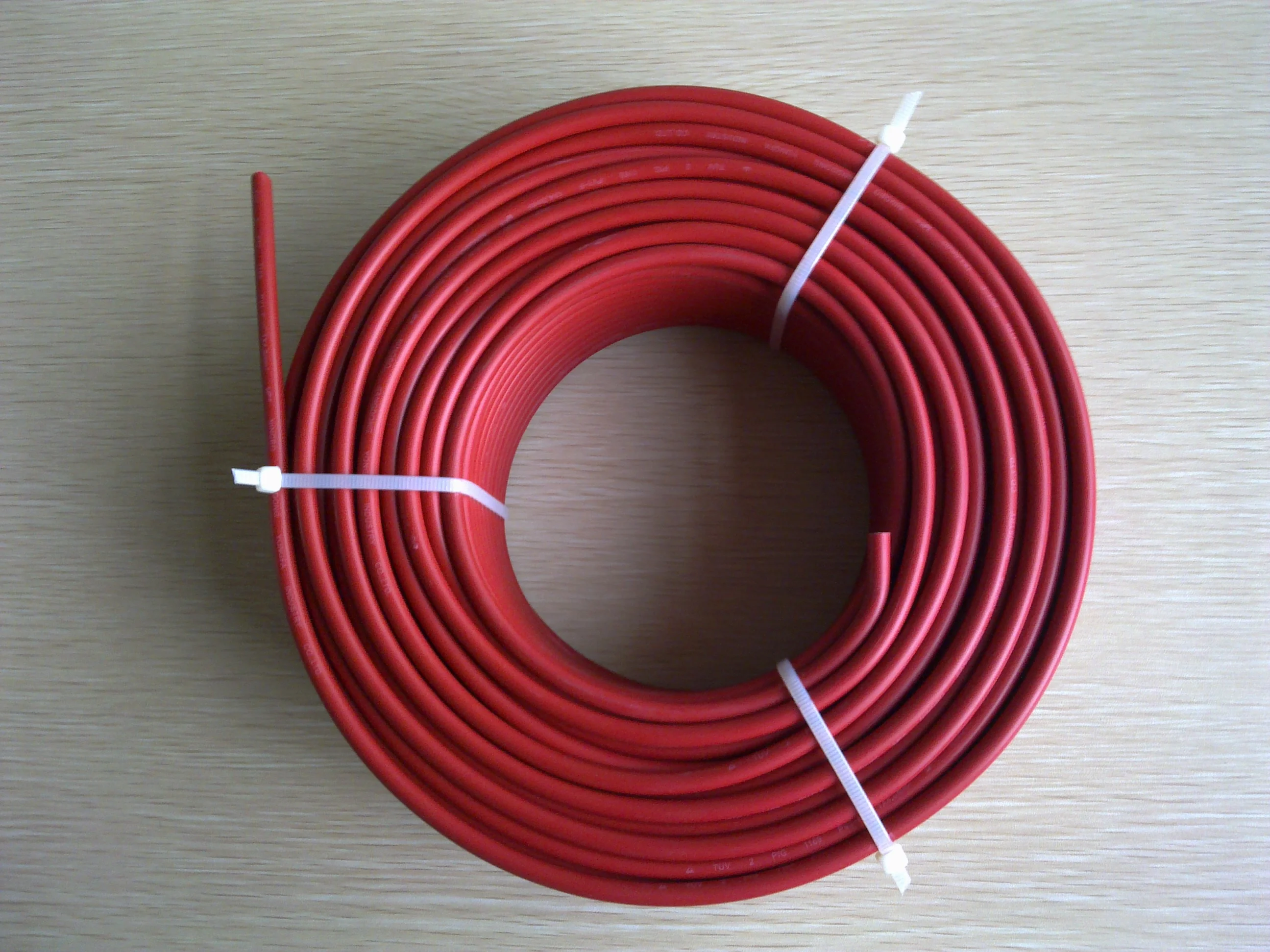 10 mm2 Solar  PV Cable PV1-F 1*10mm2 Single-core Stranded Cable Electric Wire 10meters/lot TUV Aprroved