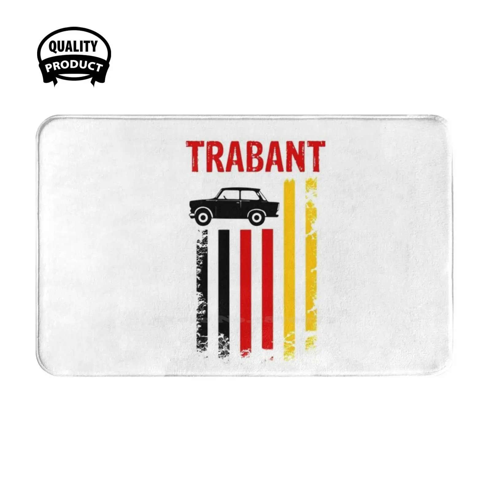 Gdr Flag Trabant Soft Cushion Home Carpet Door Mat Car Rug German Democratic Republic Erich Honecker East Germany Ossi Osi The