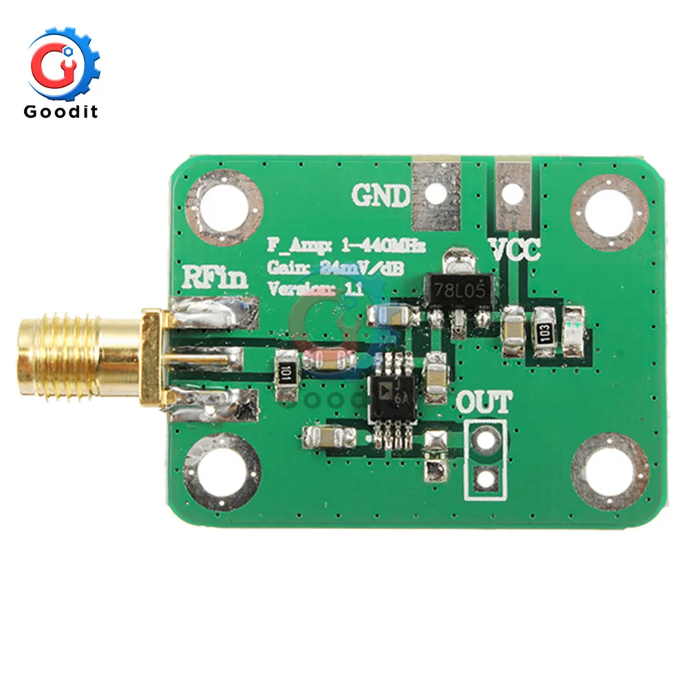 AD8310 0.1-440MHz High-speed H-frequency RF Logarithmic Detector Power Meter For Amplifier Operating voltage 7-15V Module